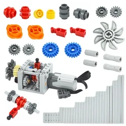 MOC 6542 18947 technical Driving Clutch Shift Clutch Transmission Gear Series Building Blocks Gearbox Axle Connector Brick Leduo