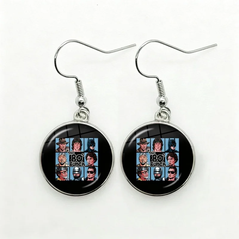 Funny Hang on Let Me Overthink This Drop Earrings Glass Round Jewelry For Women Girls Gift