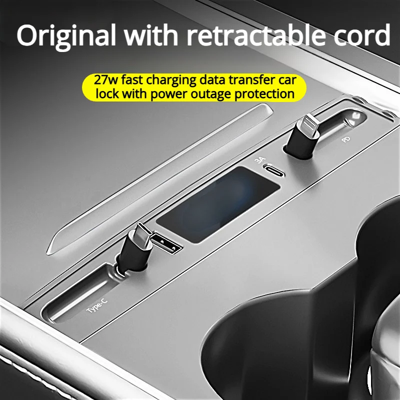 

Подходит для центральной док-станции управления центральной консоли Tesla Model3/Y, 4-портовый интеллектуальный датчик Type-C USB