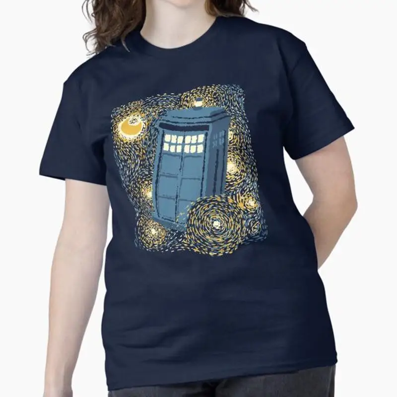 

Классическая футболка Traveling Blue Box Starry Night By Tobe Fonseca