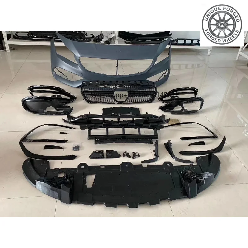 

CLA45 Style Body Kit for Mercedes CLA-Class W117 Front Bumper Grille Upgrade