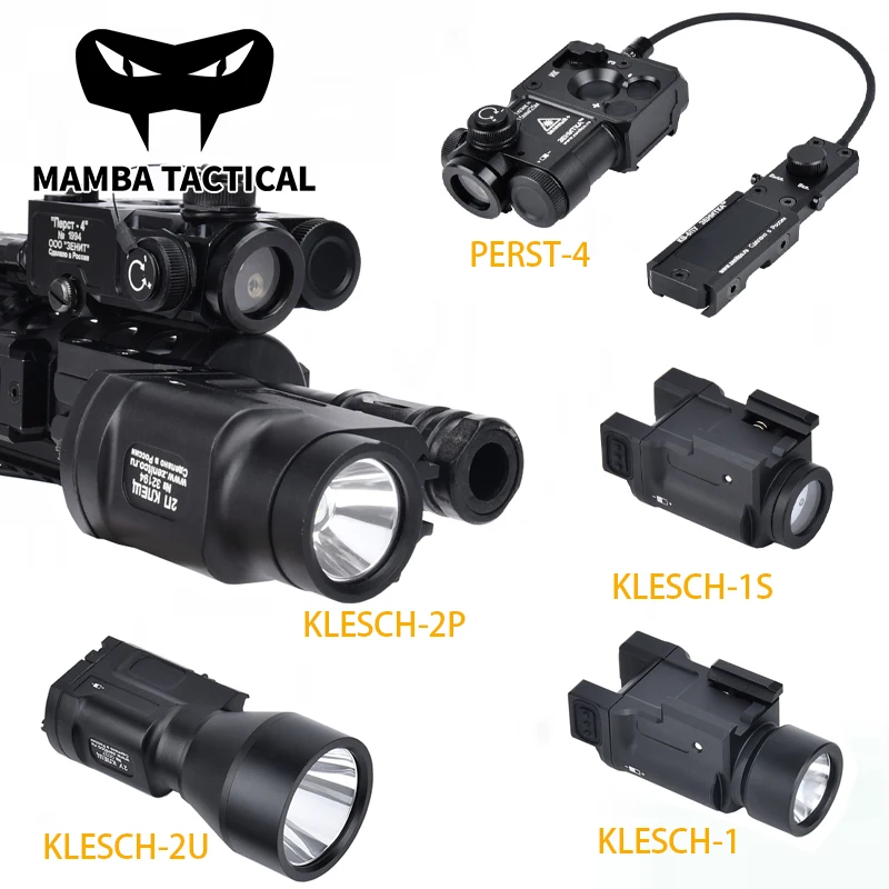 

Tactical Zenitco PERST-4 Laser Red Dot Aiming With KLESCH-1 KLESCH-1S KLESCH-2P KLESCH-2U Metal LED Mounted Light Hunting Set