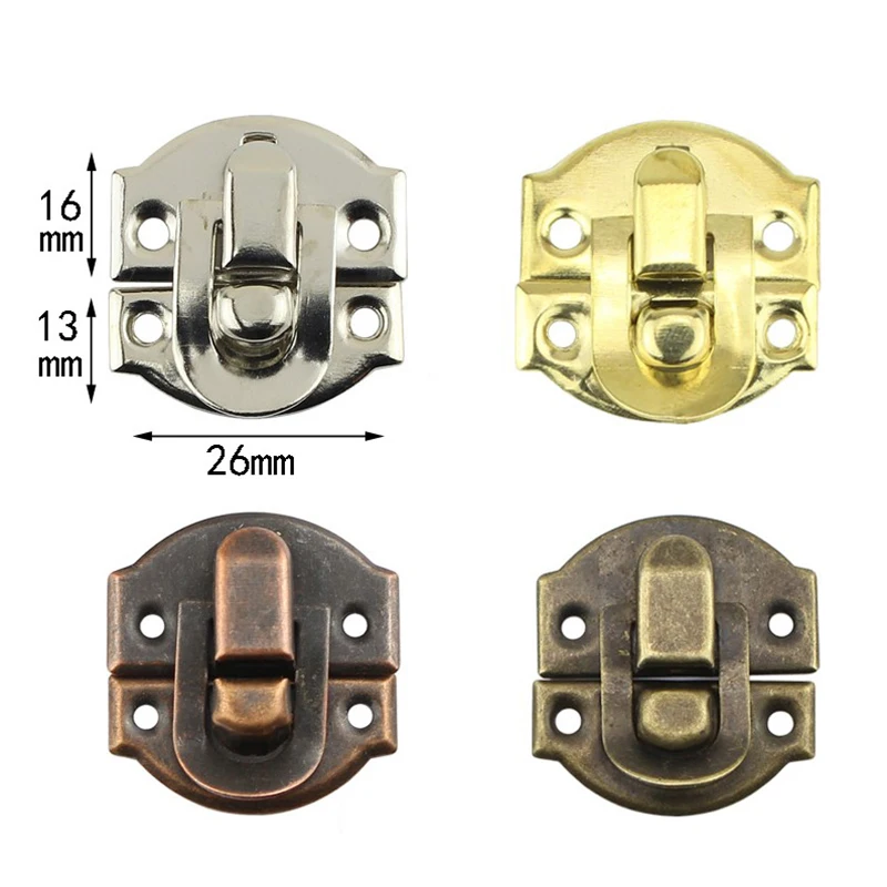 10Pcs chiusure antiche con chiusura in ferro chiusure per portagioie fibbia per valigia fibbia con fibbia chiusura a Clip chiusura per scatola di vino in legno