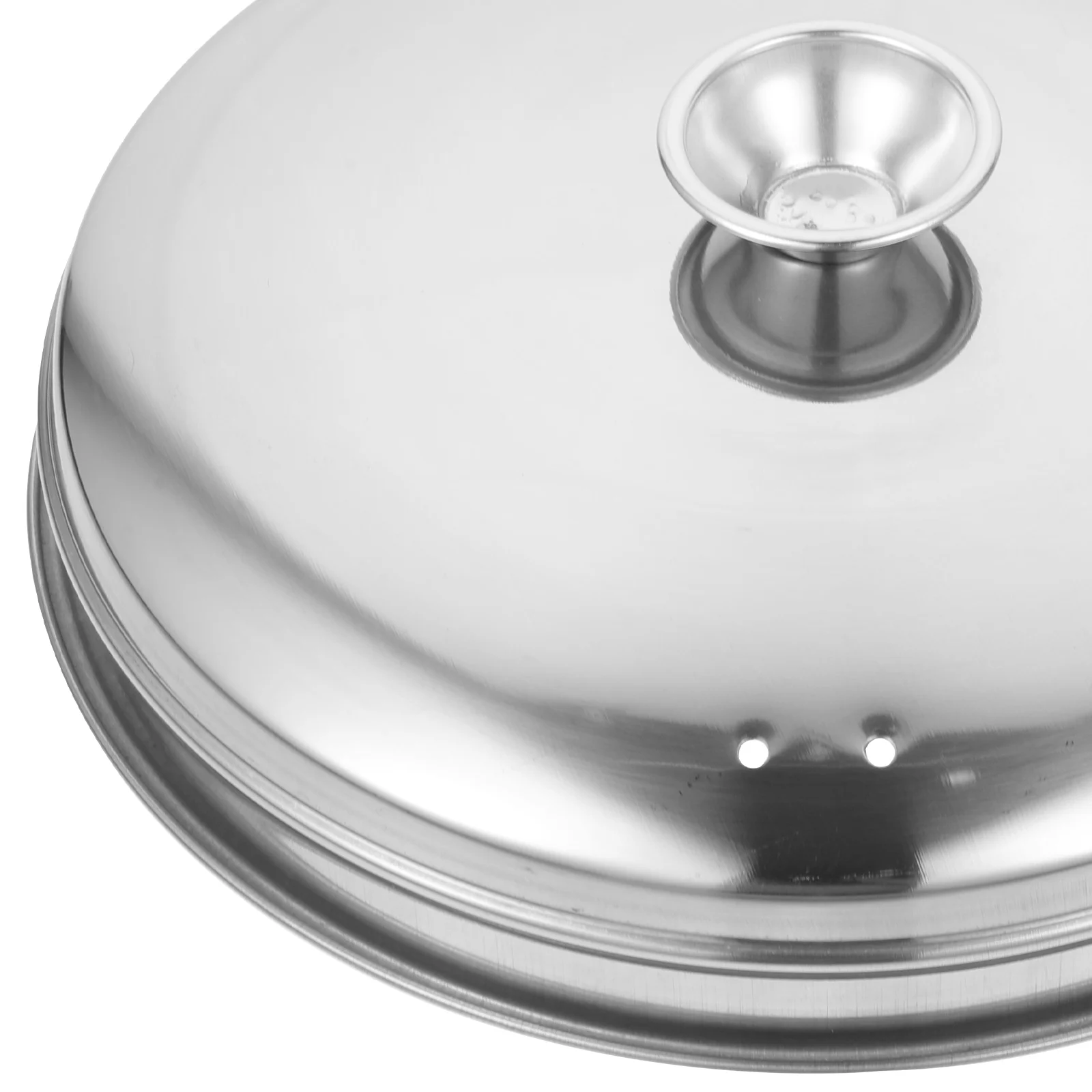 

Stainless Steel Steak Food Lid Steamer Cover Anti Splashing Kitchen Tool Pancake Griddle Melting Dome Pan Cover