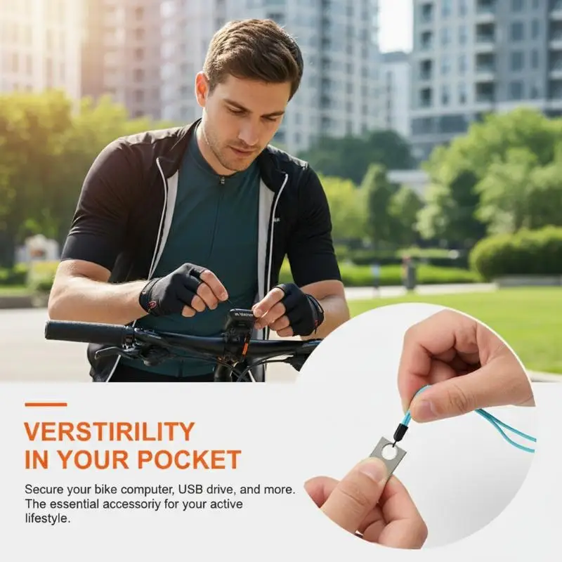 Elastic Short Hanging Rope For Bicycle Code Table Device Protection Cover USB Anti-Lost Strap