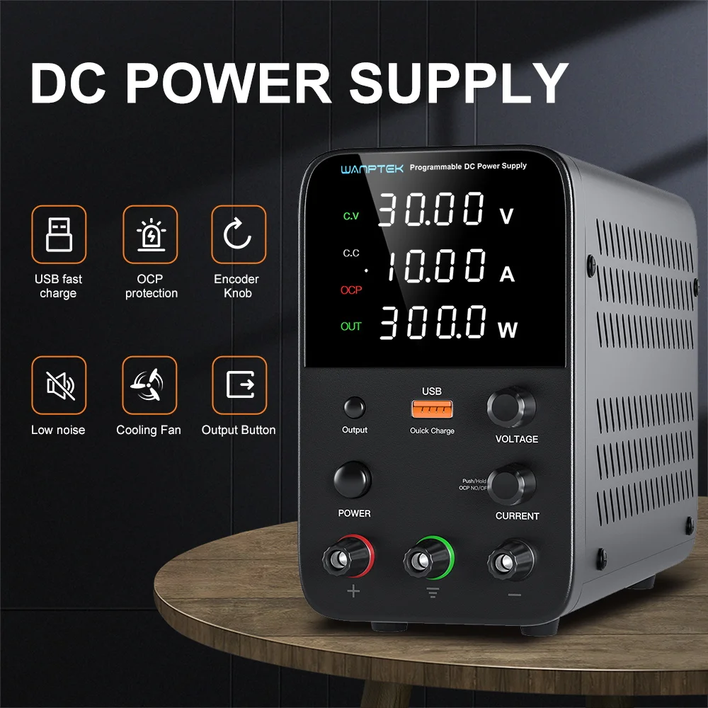 مصدر طاقة تيار مستمر منظم قابل للتعديل WPS1602H، يستخدم لتدريس المختبرات المدرسية وشحن البطارية واختبار الشيخوخة.