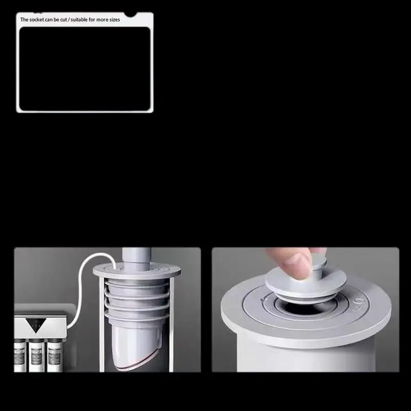 

⭐ Bathroom Sewer Seal Ring Anti-odor Leak-Proof Kitchen Sink Sewer Pipe Plug Washing Machine Floor Drain Connector Stopper 1PC