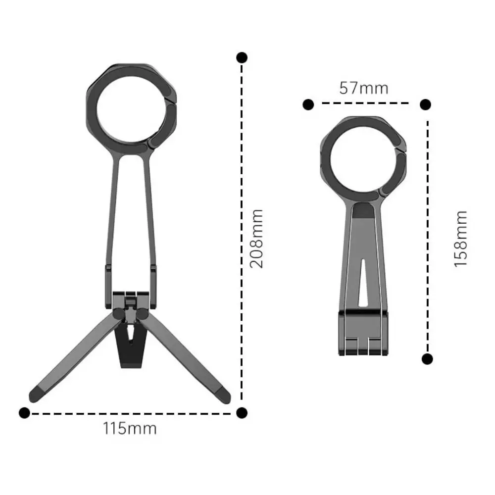 Штатив для телефона с карабином, сильный регулируемый угол адсорбции, магнитный держатель для телефона, портативный складной кронштейн для улицы