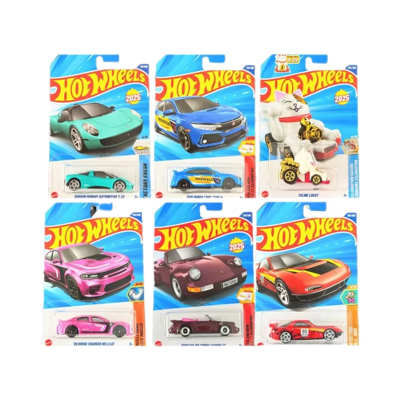

2025 N CASE Hot Wheels Cars BMW 2002 FELINE LUCKY DODGE CHARGER HELLCAT 1/64 Металлическая литая под давлением модель Коллекция игрушечных транспортных средств