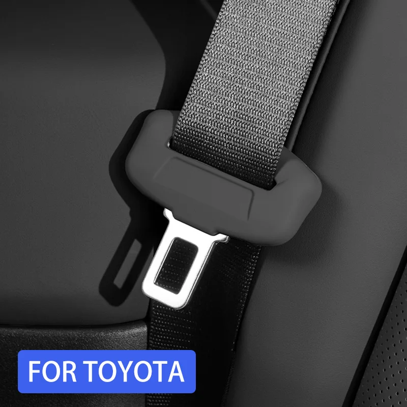 Car Seat belt buckle cover For Toyota Corolla Camry Rav4 Yaris Hilux Prius Auris Silicone protective cover anti scratch