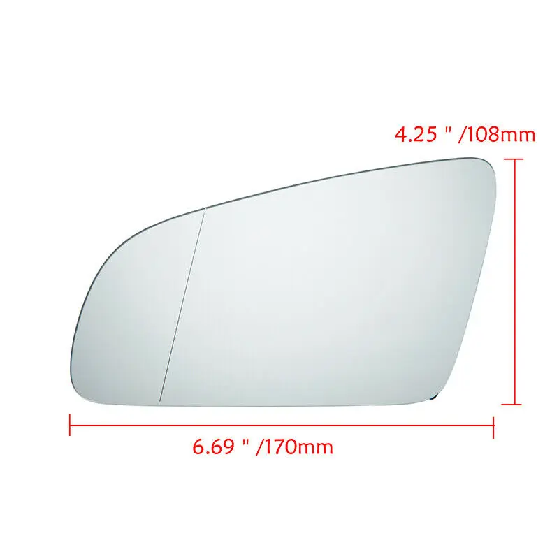 Right Left Side Rearview Mirror Replacement White/Blue Rear View Mirror for Audi A4B6B7 8E0857536E 8E0857535E Car Produts