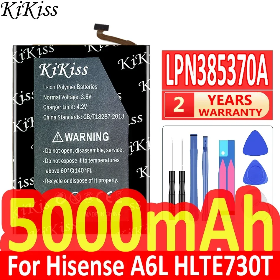 

Мощный аккумулятор 5000 мАч KiKiss LPN385370A для Hisense A6L HLTE730T мобильный телефон