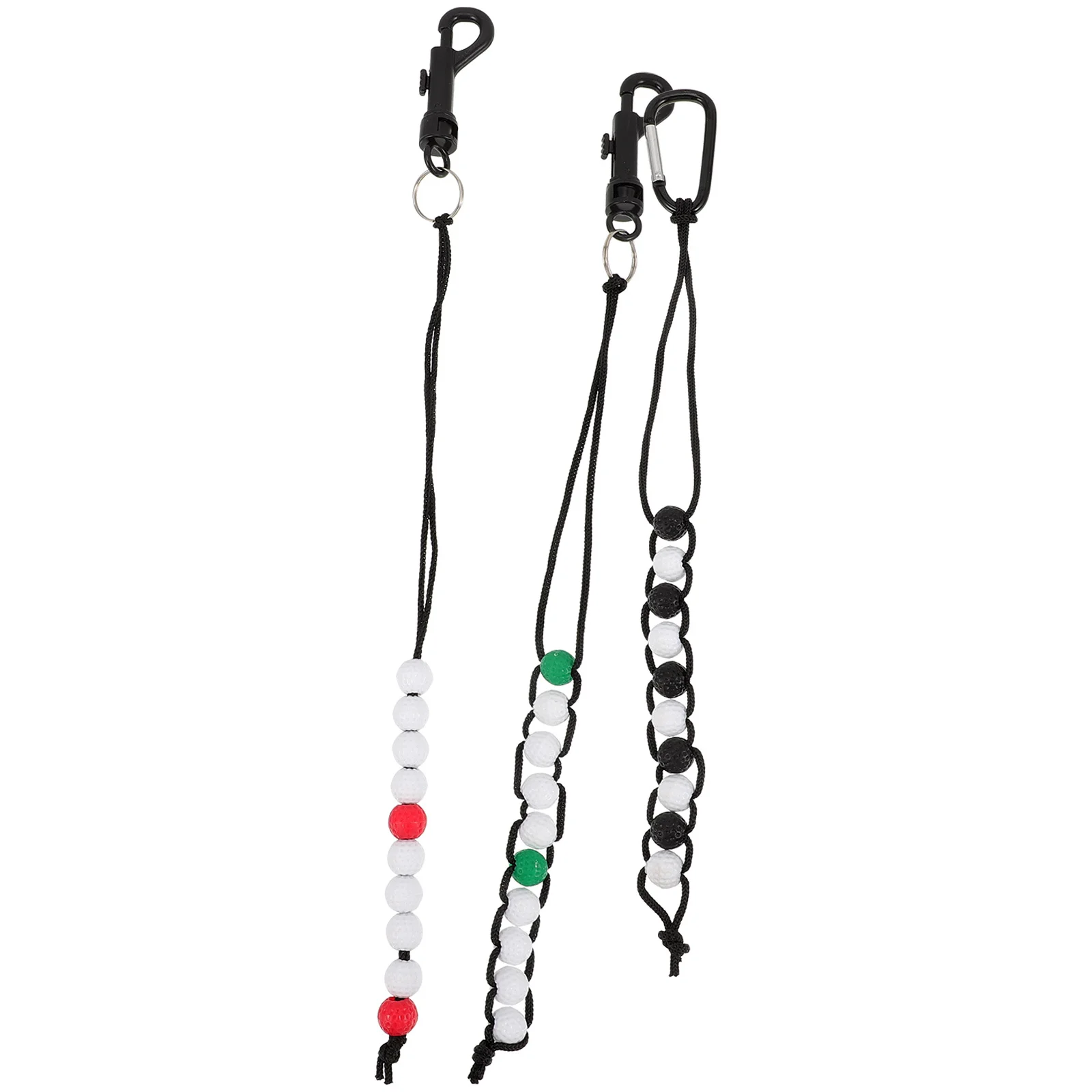 

3Pcs Golf Stroke Counter Bead Portable Scoring Chain for Golfing Accessories Outdoor Sport Equipment