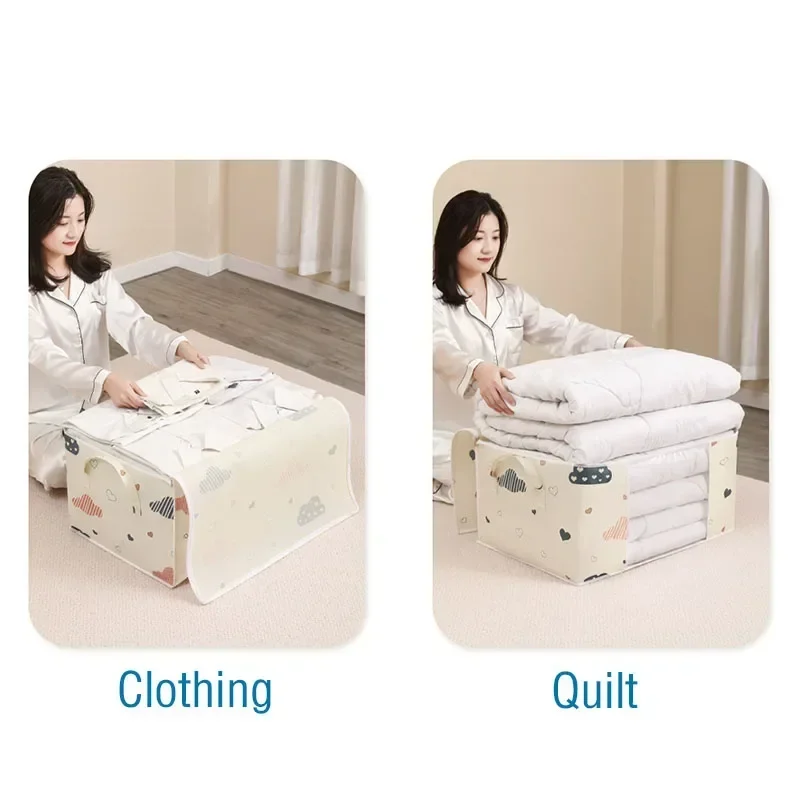 1PCS Quilt Storage Bags Large Capacity Sorting Bag Clothes Duvet Blanket Dustproof Closet Under-Bed Moisture Proof Organizer