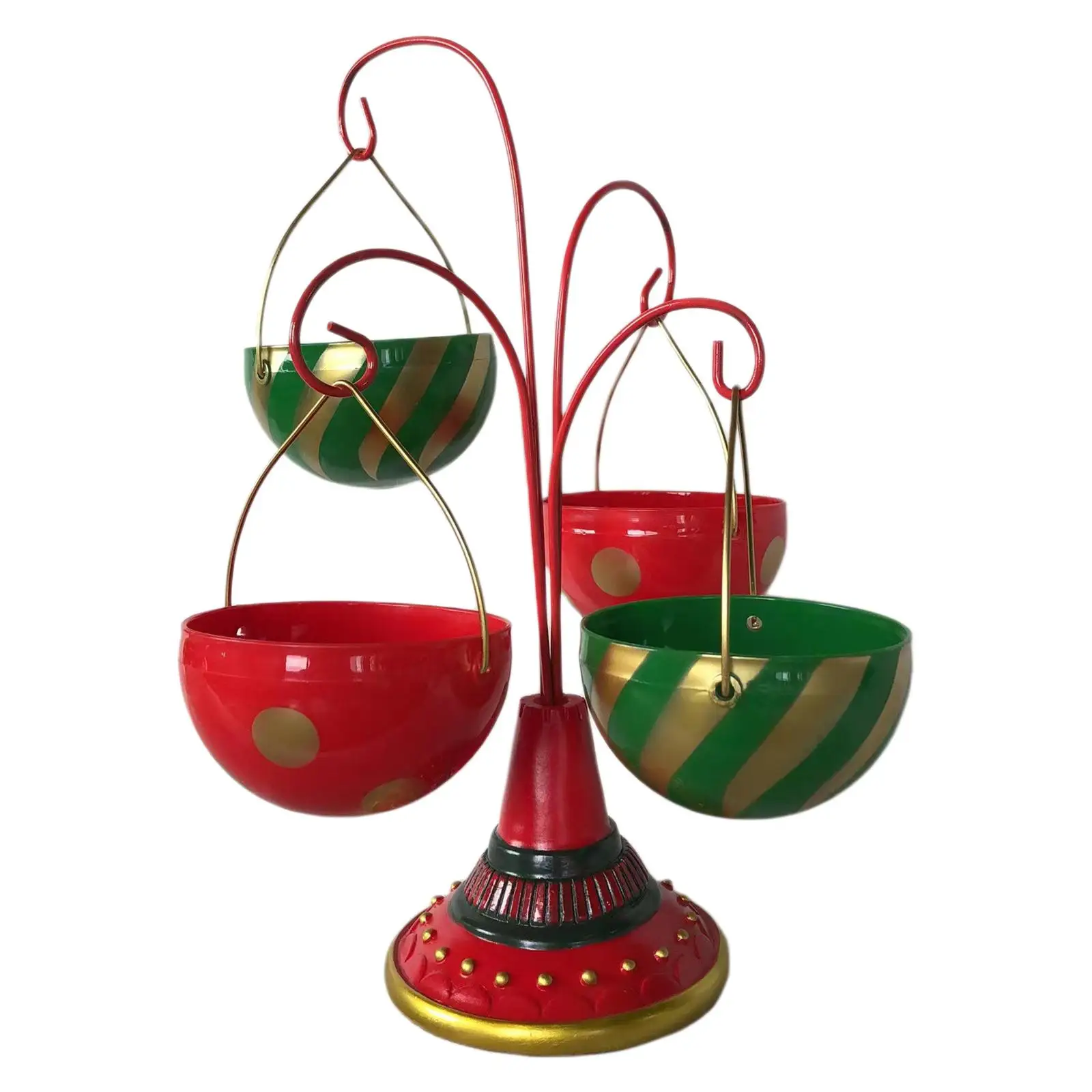 Support de service pour collations de Noël, style fantaisie, arbre de Noël
