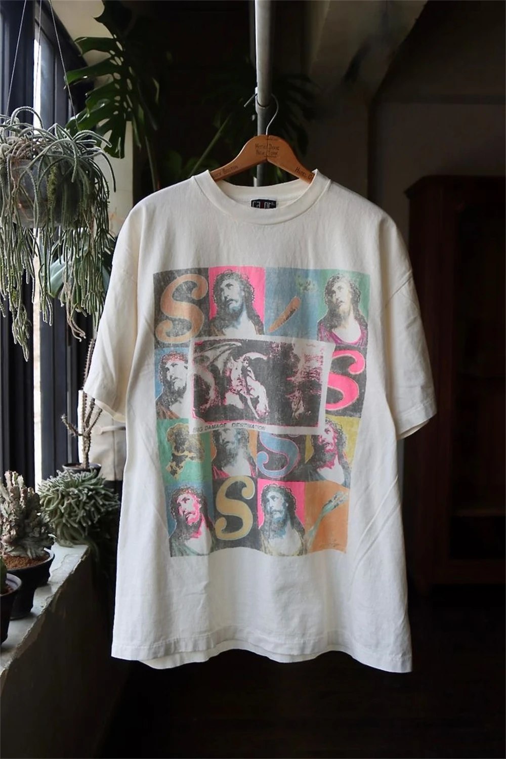 Retro Top Japanese  Sean Wotherspoon Summer VEGES Print Vintage Short Sleeves High Street Japanese Street T-shirt Trendy Vintage