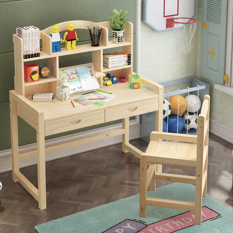 Manufacturers direct sales solid wood children learning desk in children's room