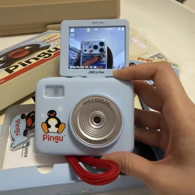 Martube Pingu Ccd Camera 6800w Pixel 2 8 Inch Hd Screen 6x Zoom Macro Shot Built In Led Fill Light Portable For Selfie Travel view 3