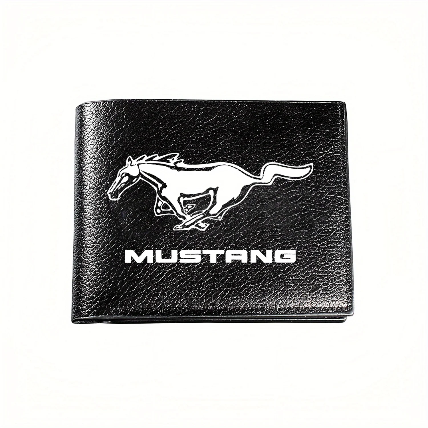Mustang Horse Logo Graphic Wallet: Business Mens Casual Elegant Simple Practical Quality Wallet Stylish Printing Graphic Creativ