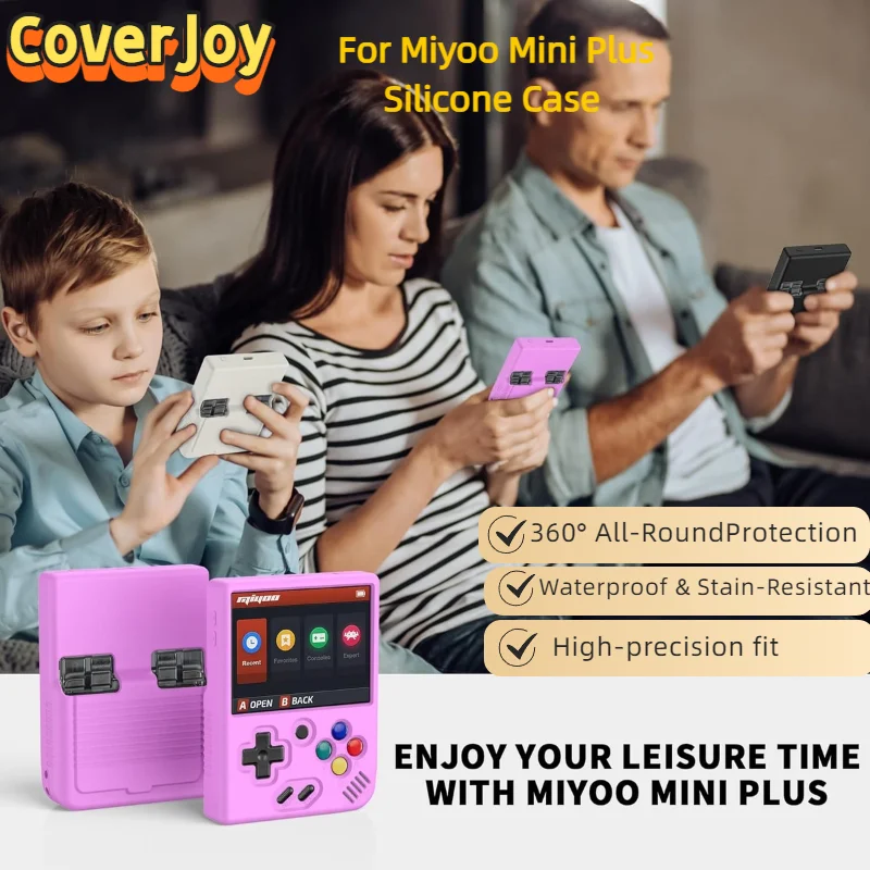 

Силиконовый защитный чехол для портативных игр MIYOO MINIPlus, противоударный противоскользящий чехол для игровой консоли со шнурком