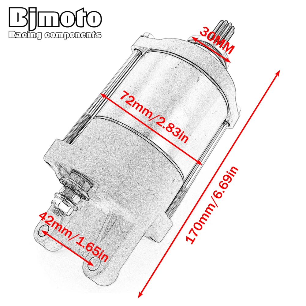 Engine Starter Motor For Honda NSS250 NSS300 NSS250S Forza 250 300 MF10 SH300 SH300R SH 300 ABS 31200-KVZ-631 31200-KTW-B01