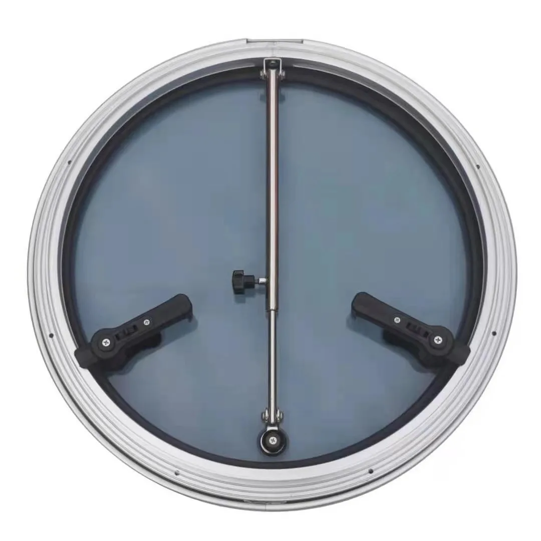 LARIN BRD575 الزجاج المقسى الألومنيوم كوة البحرية كوة تنفس نافذة مستديرة سطح القارب فتحة لليخوت RV #6