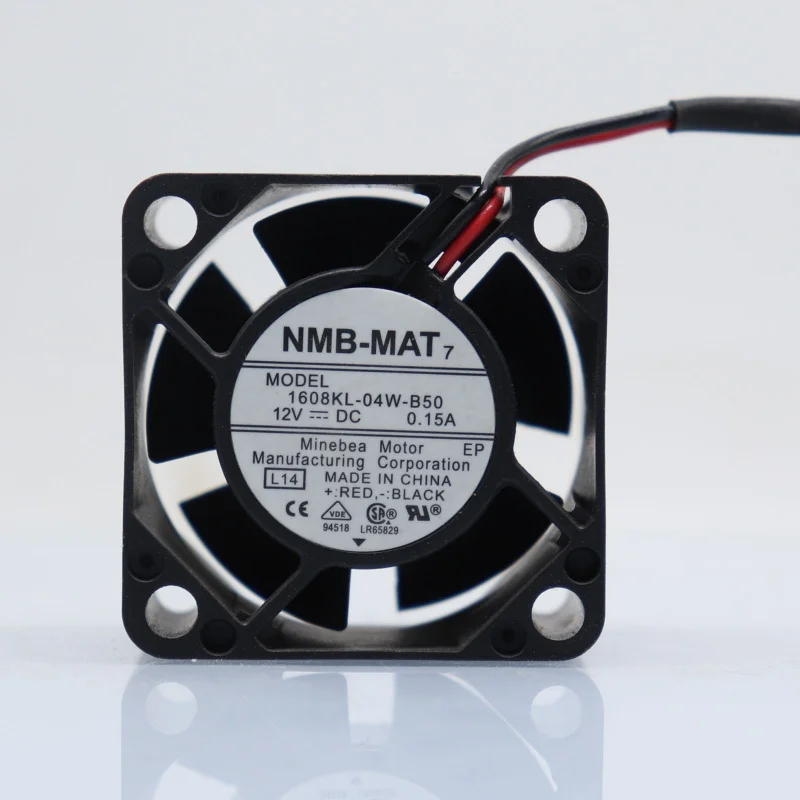 

M New NMB 1608KL-04W-B50 12V 0.15A 4020 2 Wire Dual Ball Cooling Fan#QW