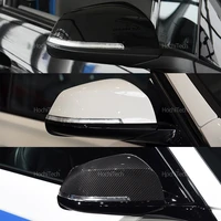 Piezas de tapa de cubierta de espejo retrovisor de puerta lateral de coche de fibra de carbono F34 F32 F33 F36 E84 F87 I3 para BMW F20 F21 F22 F23 F30 blanco