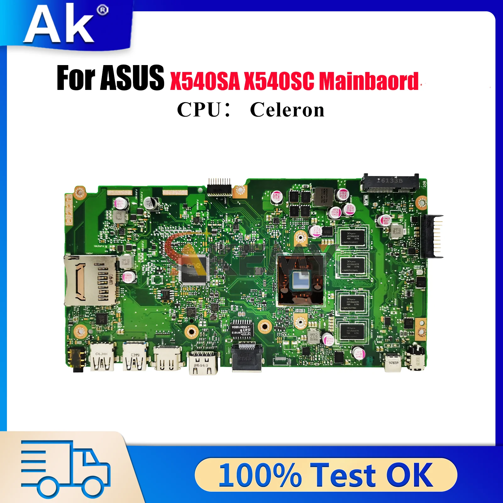 

X540SA Laptop Motherboard For ASUS VivoBook A540S X540SC R540S D540S X540SA F540S X540S Notebook Mainboard With Celeron CPU stk