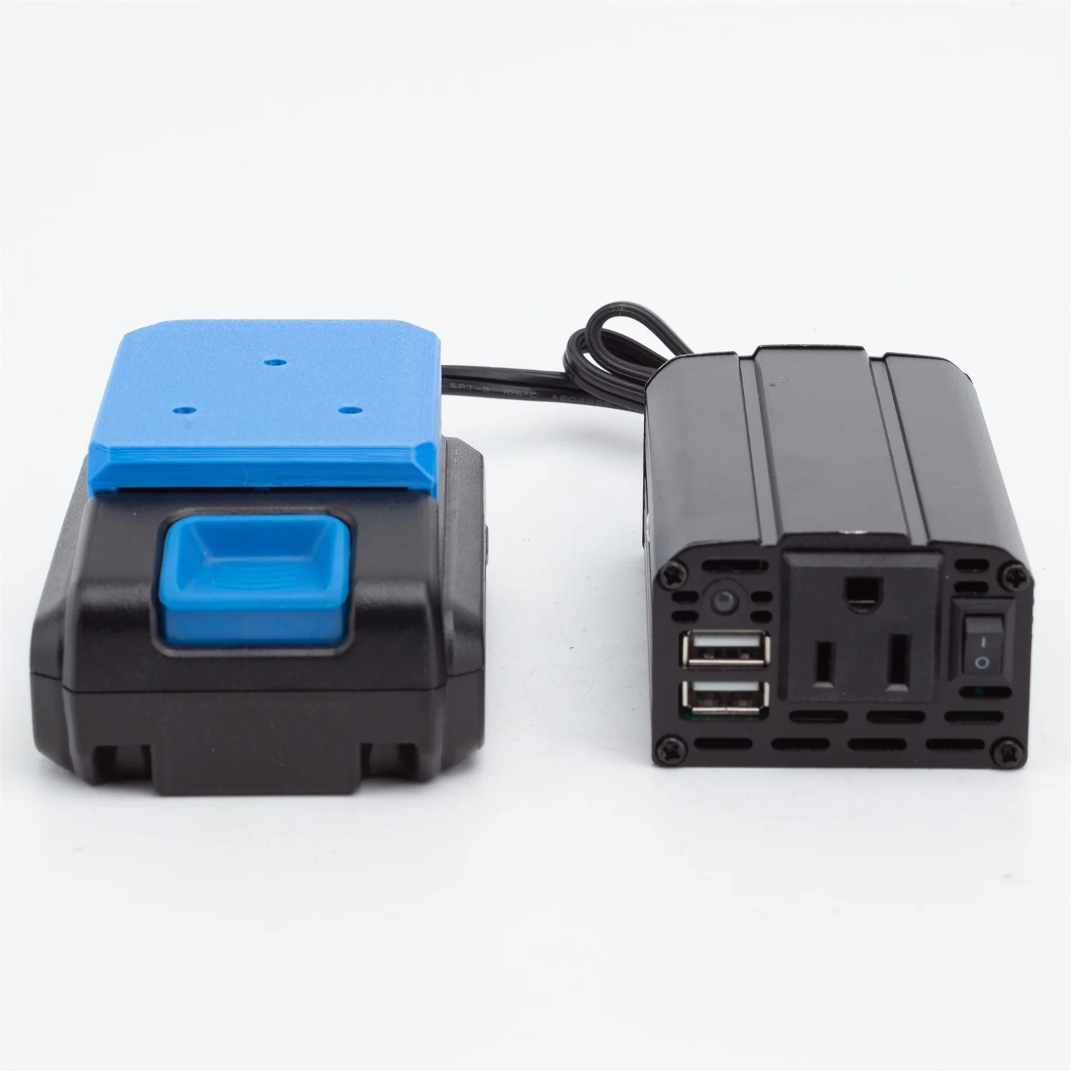 200W Portable Power Supply Inverter Power Inverter AC Outlet Adapter For HART 20v Battery  DC 20V to 110V AC，(No battery)