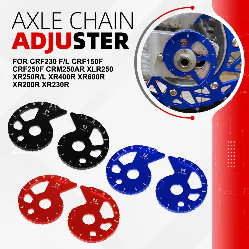 

For HONDA CRF230 F/L/M CRF 150F/250F CRM250AR XLR250 XR250R/L XR400R XR600R XR 200R/230R CNC Motorcycle Chain Adjuster Regulator