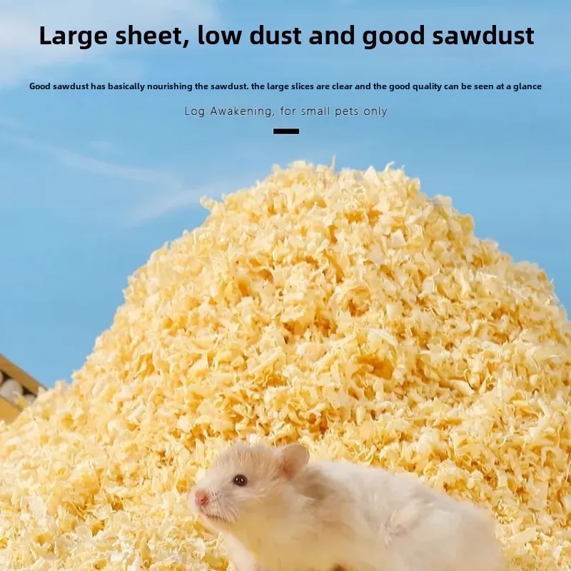 Hypoallergenic Hamster Bedding-100% Natural Aspen Shavings, Zero Dust PH Balanced, Safe for Syrian/Dwarf Hamsters & Nursing Pets