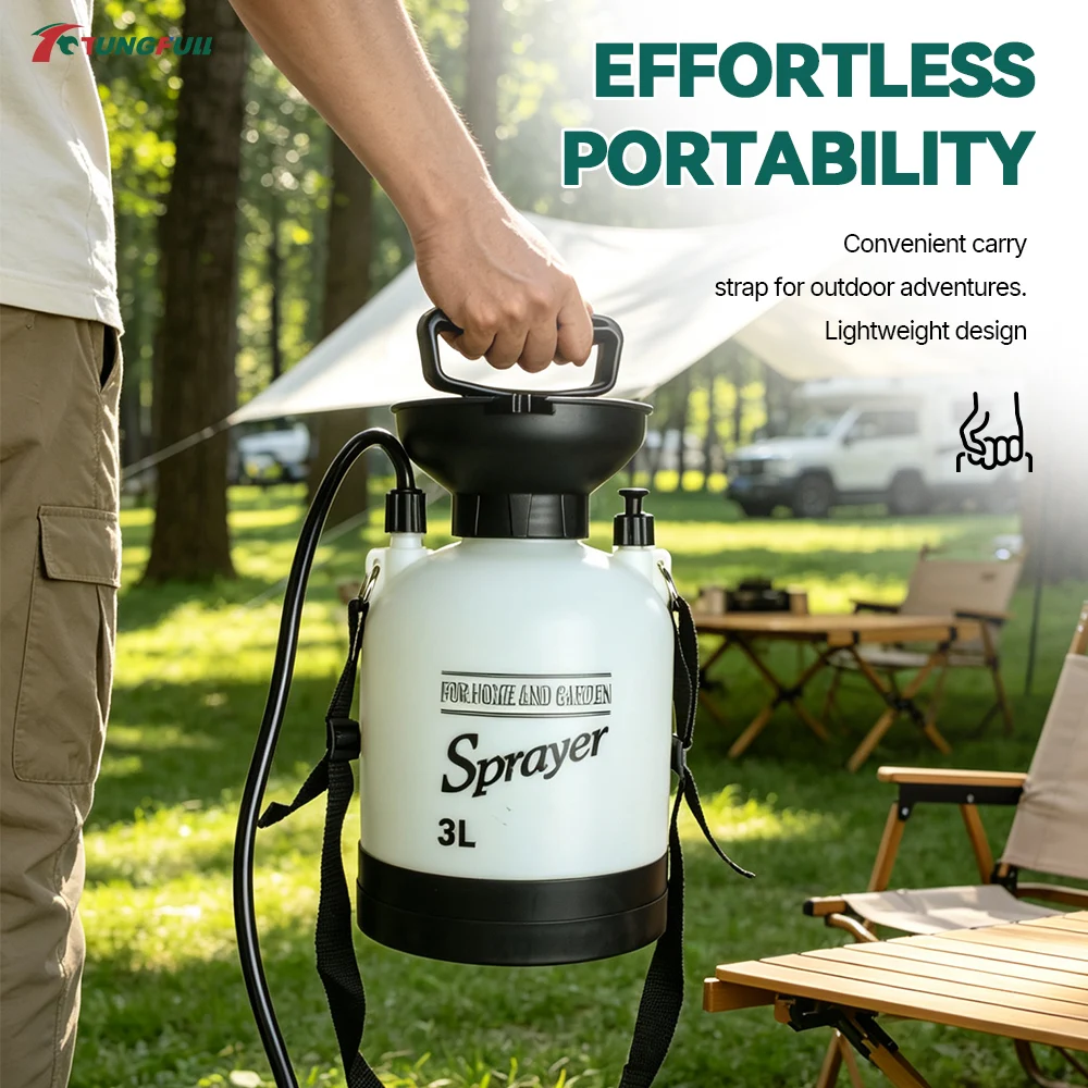 Outdoor Manual Pressure Shower Bucket With Insulation Bag Multi‑Purpose Portable Shower For Camping Beach Pet Washing