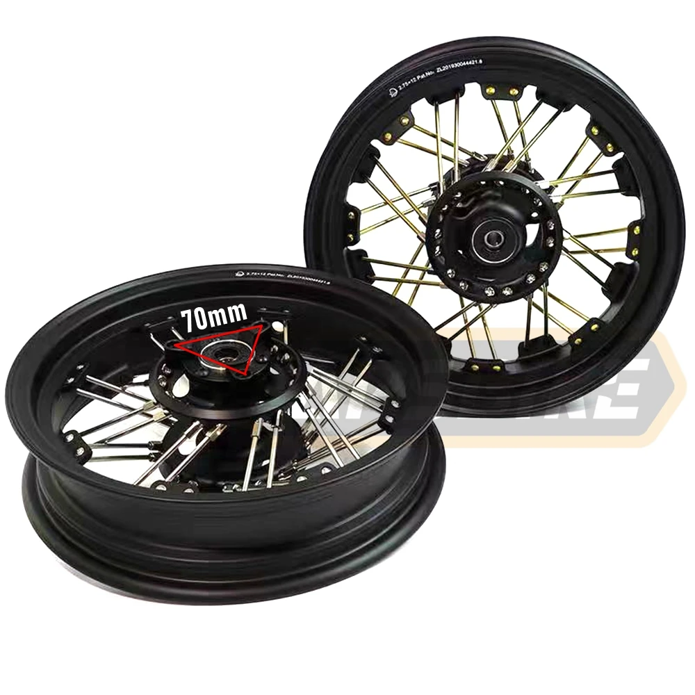 

2.75×12 Inch Spoke Wheel Hub Motorcycle Front Rim Aluminum Alloy For Yamaha CYGNUS-X BWS RSZ Little Monkey M3 M5 NIU N1S NQI NGT