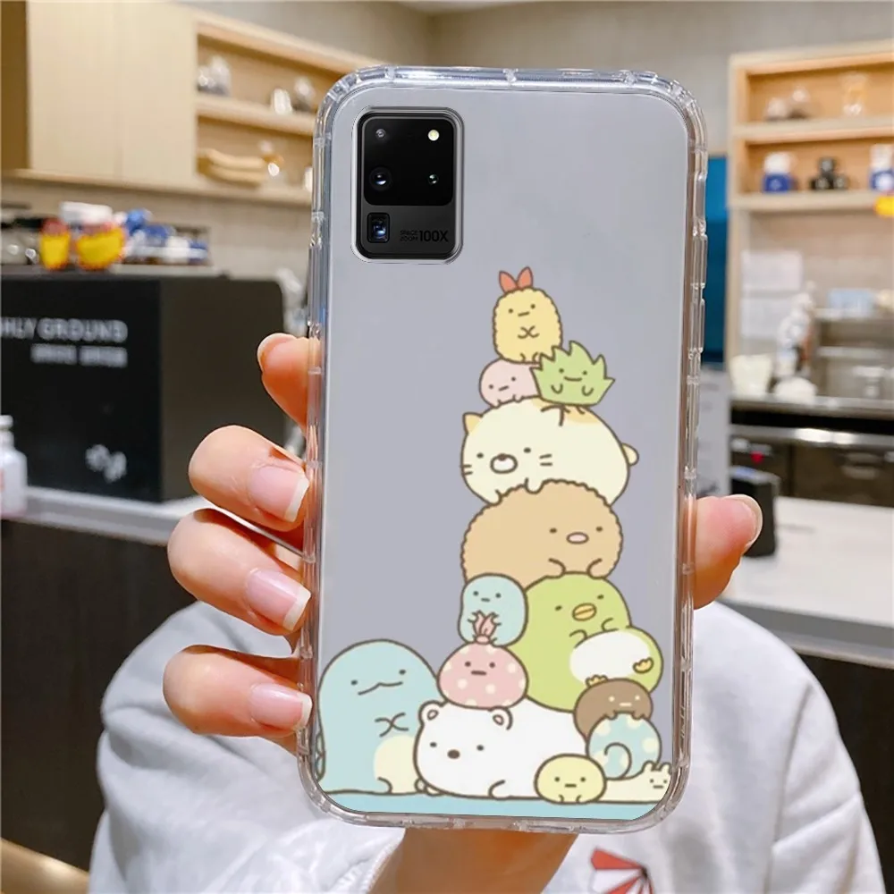 Sumikko G-Gurashi Phone Case For Samsung Galaxy A52 A12 A51 S21 Edge S22ULTRA S23 S20LITE Plus Ultra Transparent Cover