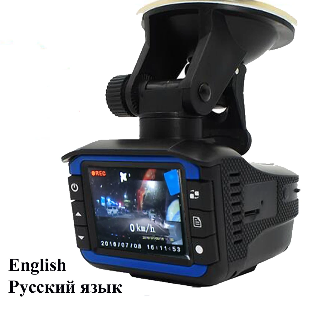 Best Car Dash Camera Recorder 2 IN 1 RD Detector VGR3-Plus Anti Laser Video Recorder Signature Alert English Or Russian Language