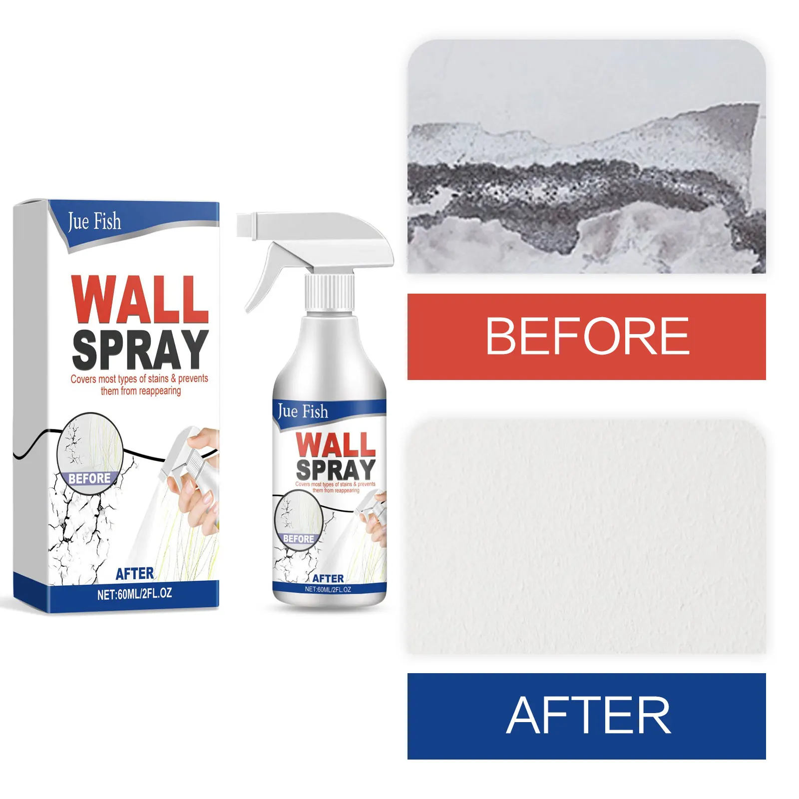 

Wall Paint Remover Spray Molds Mildews Cleaning Wall Graffiti Removal Drawing Footprint Decontamination Wall Renovation Liquid