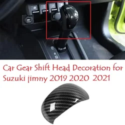 Decoración de cabeza de palanca de cambios de coche, cubierta de perilla de cambio, accesorios embellecedores, moldura Interior para Suzuki jimny 2019-2024 JB74 JB64