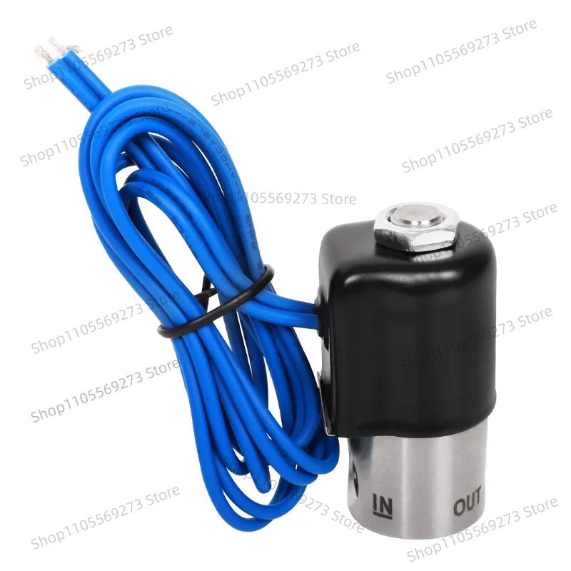 Compatible With 1/8 NPT Stainless Steel N2O Solenoid Valve 12VDC Normally Closed VITON Seal Valve