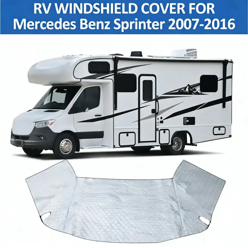 RV Windowshield Cover For Mercedes-Benz Sprinter 515 Sunshade Cover Windscreen Snow Frost Protection RV Motorhome Accessories