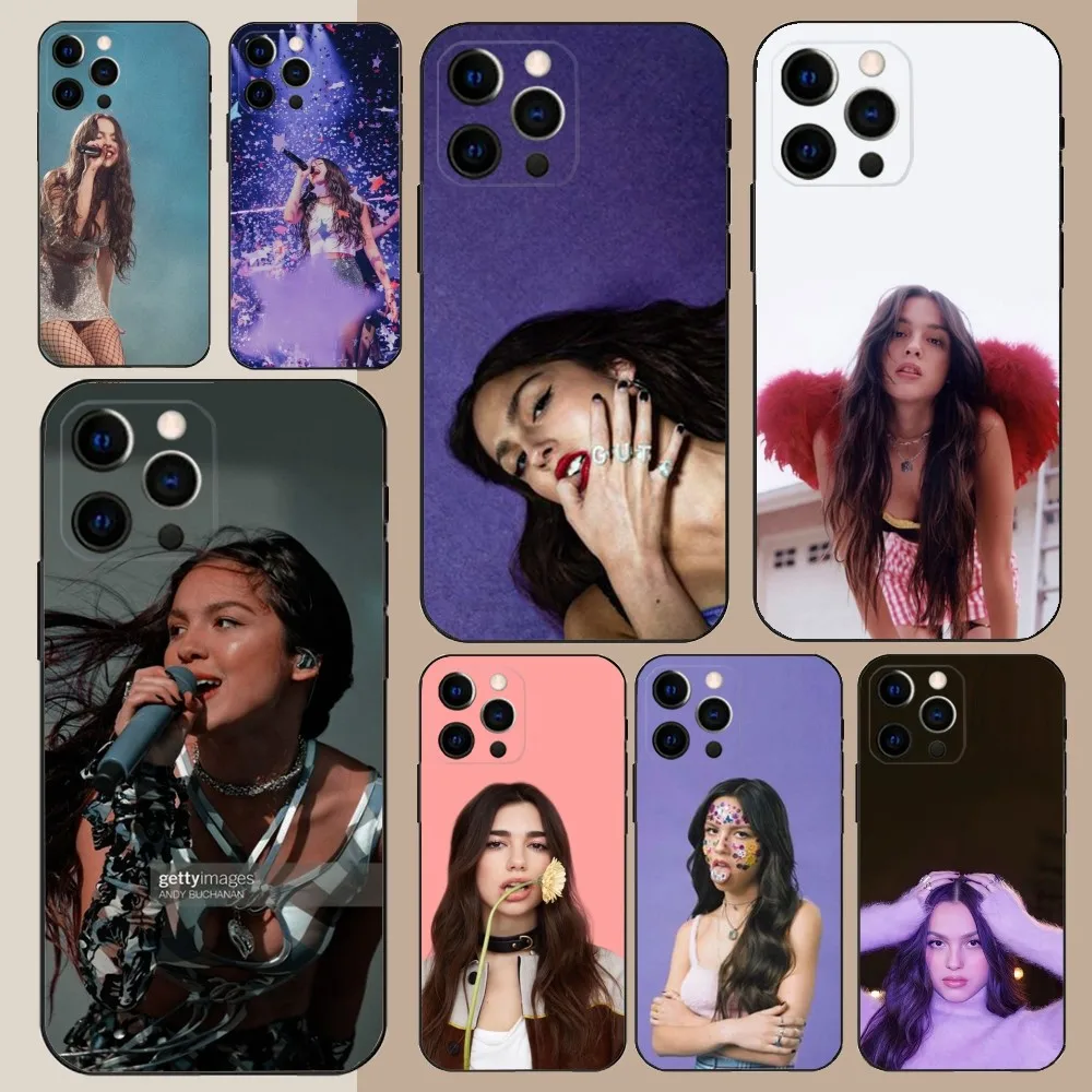 O-Olivia R-Rodrigo-S singer  Phone Case For Apple iPhone 15,14,13,12,11,Pro,X,XS,Max,XR,Plus,Mini Soft Black Cover