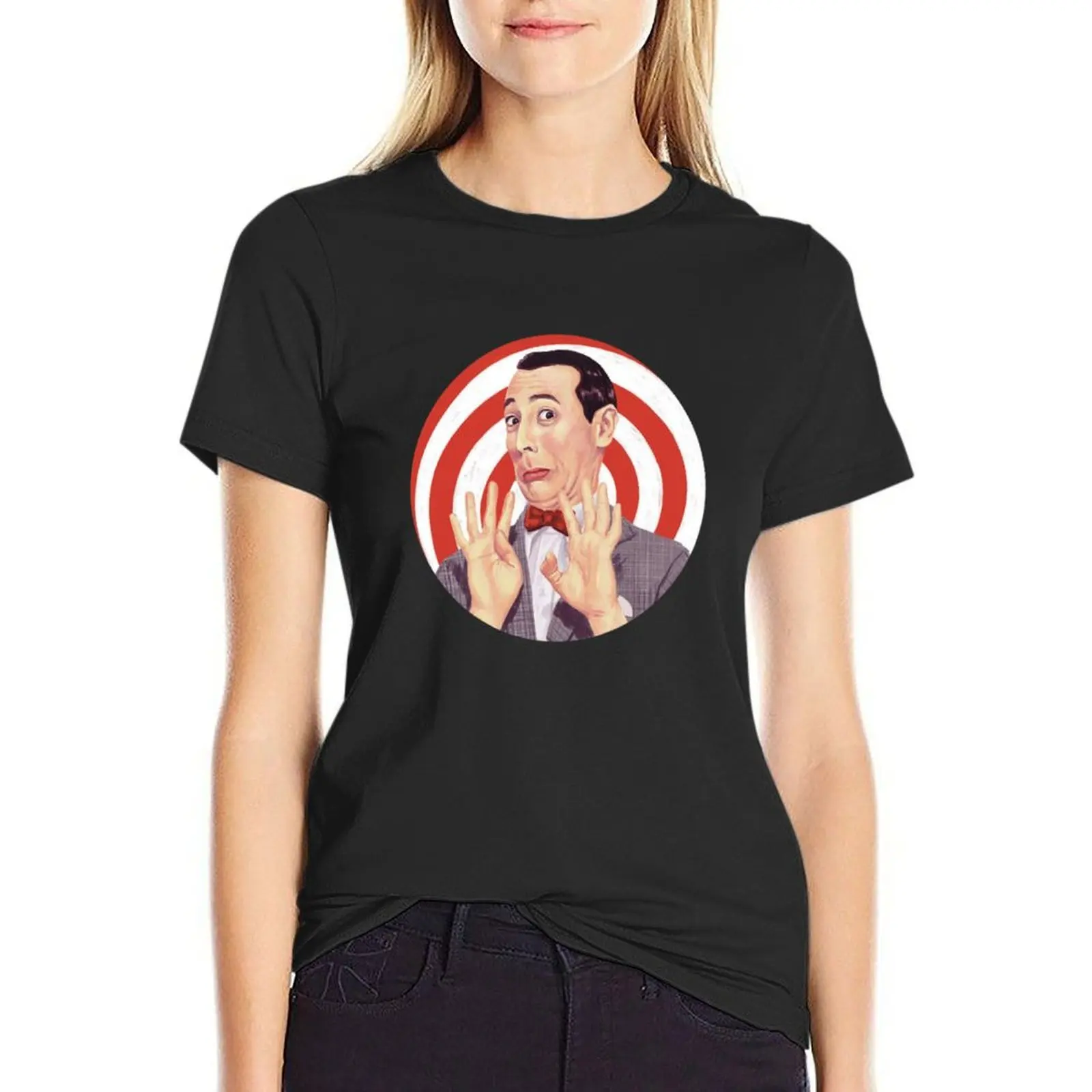 

Pee Wee Herman v T-Shirt female heavyweights tops t-shirts for Women pack