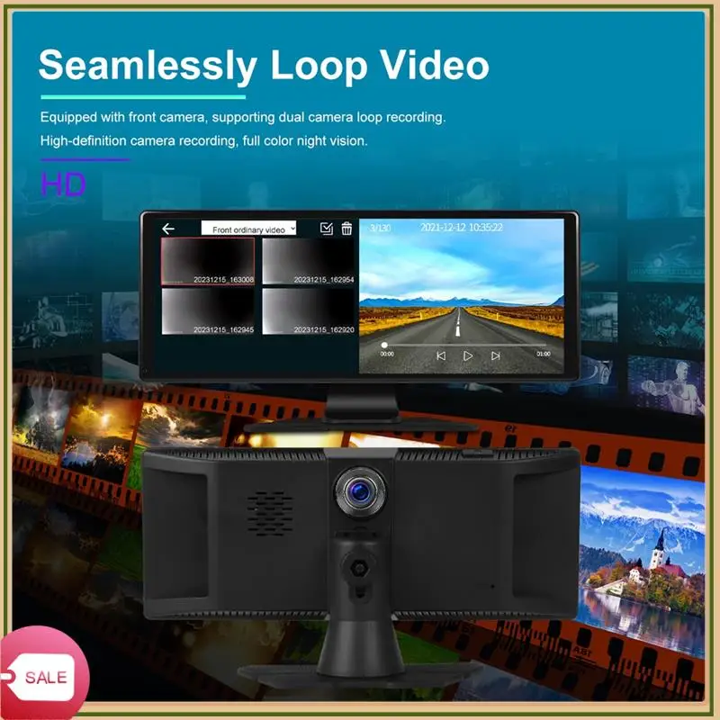 

Unique 11.3In Portable Smart Car Multimedia Player Wireless Carplay Android Auto 4K DVR Dash Cam ADAS Mirror Link Bluetooth FM