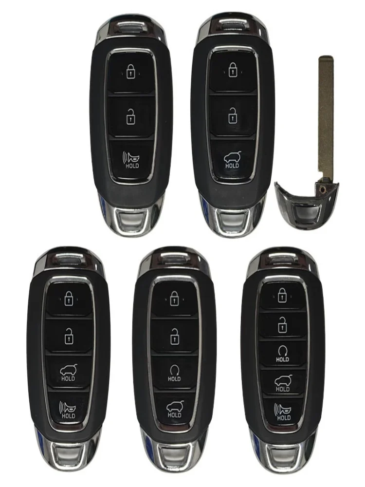 3/4/5 boutons coque de clé à distance pour Hyundai Elantra Tucson I30 Creta IX25 Solaris Kona SantaFe coque de clé de voiture à distance