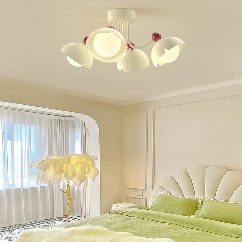 BOSSEN Cream Style LED Pendant Light, Max L100CM Suitable for home decoration, living room, dining room pendant light.