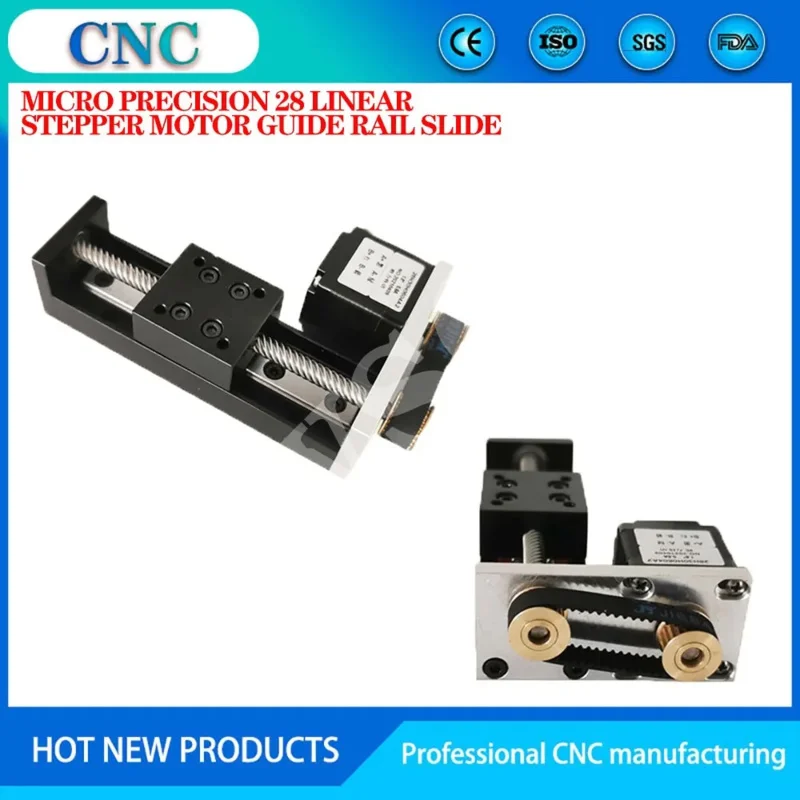 T-shaped wire rod line rail electric slide rail module micro precision 28 linear stepper motor guide rail slide table