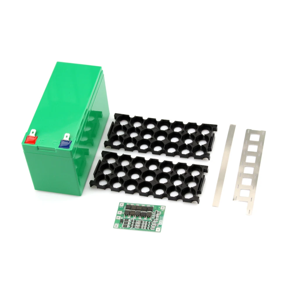 Imagem -03 - Bateria Case para 18650 Células Caixa Vazia com Suporte e Tira de Níquel Caixa de Armazenamento de Bateria Faça Você Mesmo Ferramenta Elétrica Shell da Bateria 12v 7ah