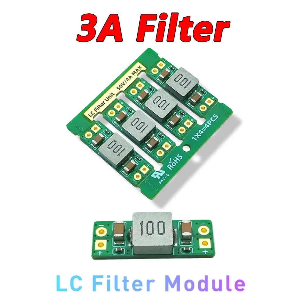 

LC-фильтр 5–30В/3А для подавления помех при передаче видео по FPV, для камер, радиоуправляемых моделей и DIY-проектов.