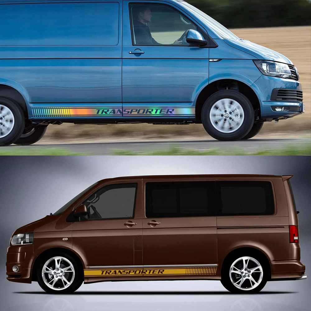 Car Stickers For Volkswagen VW Transporter T5 T6 California Camper Van Graphics Stripes Vinyl Decals Auto Tuning Accessories view 3