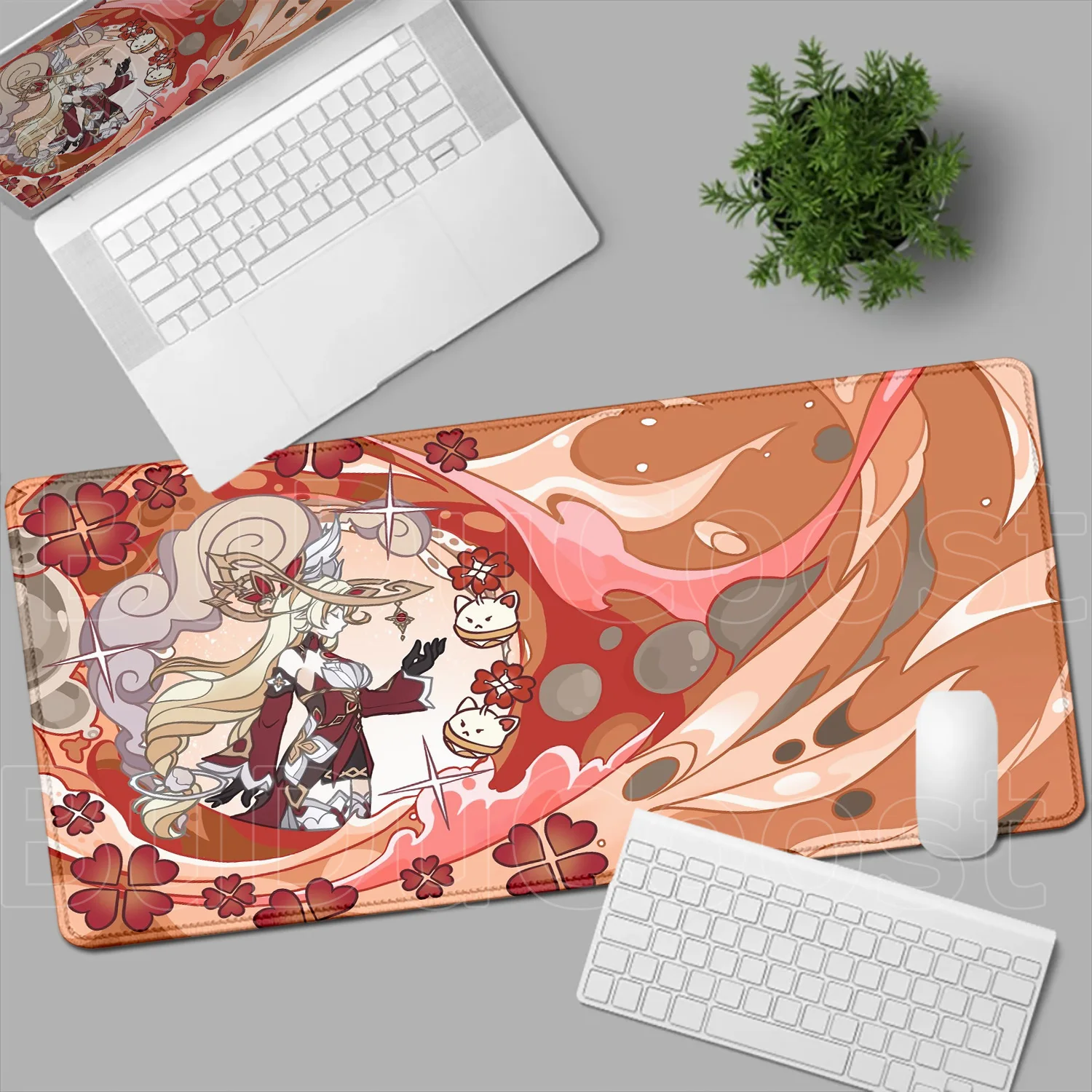 

HD Genshin Impact Alice Anime Game Mousepad Large Gaming PC Compute Mouse Pad Gamer Keyboard Mouse Mat Rubber Anti Slip Desk Mat